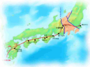 古代からの神社は活断層の上に設置