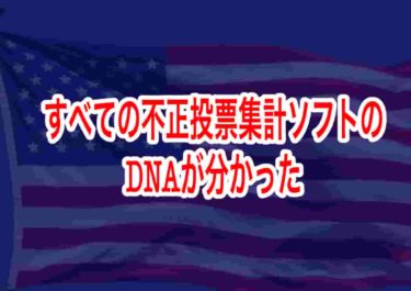 すべての不正投票集計ソフトのDNAが分かった