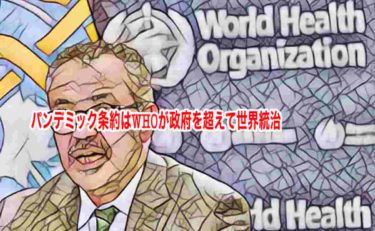 パンデミック条約はWHOが政府を超えて世界統治